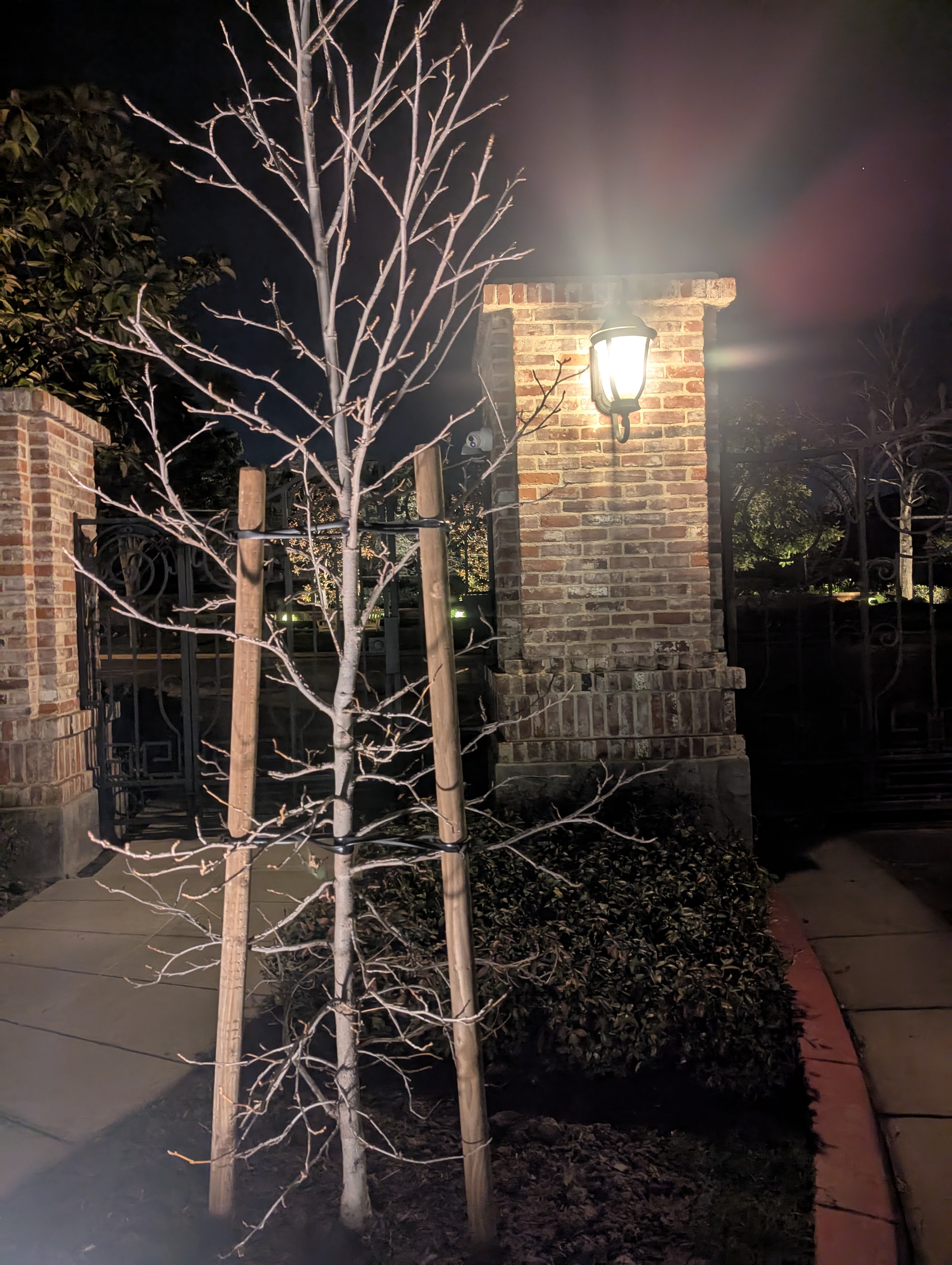 Gate Pillar at Night